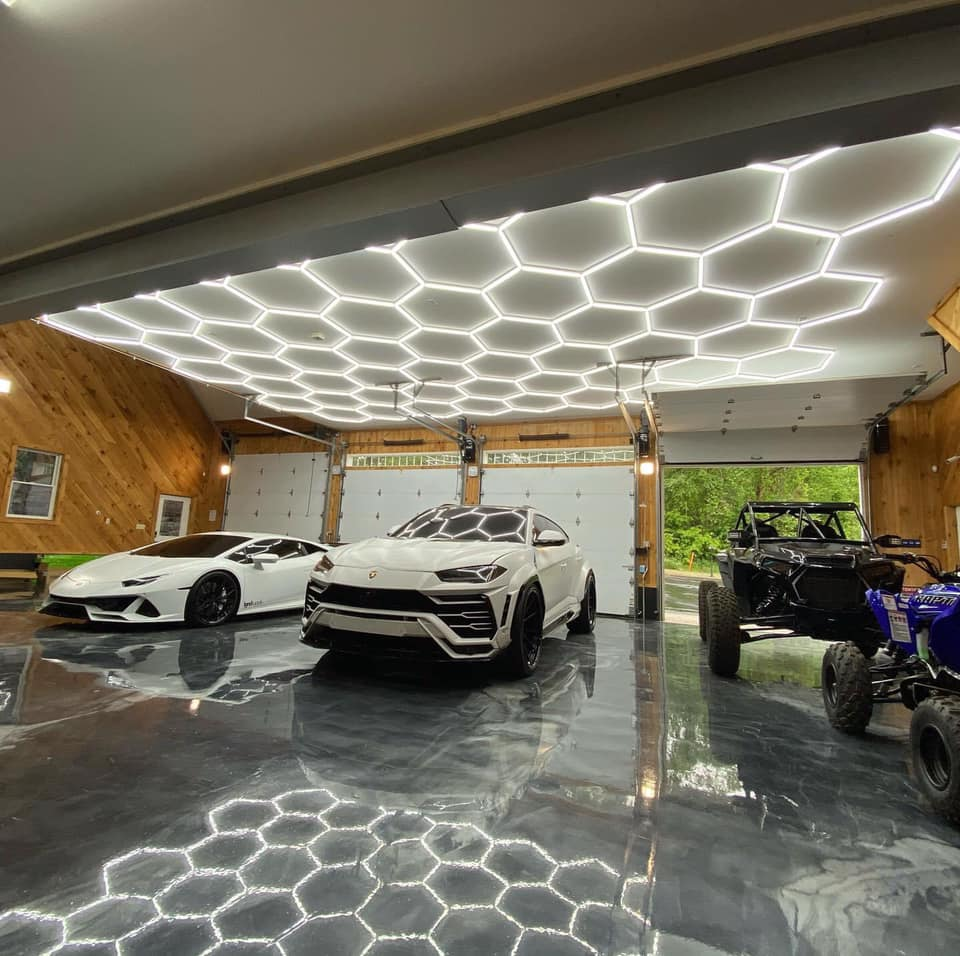 HEXLEDLighting Hexagon led lights for garages