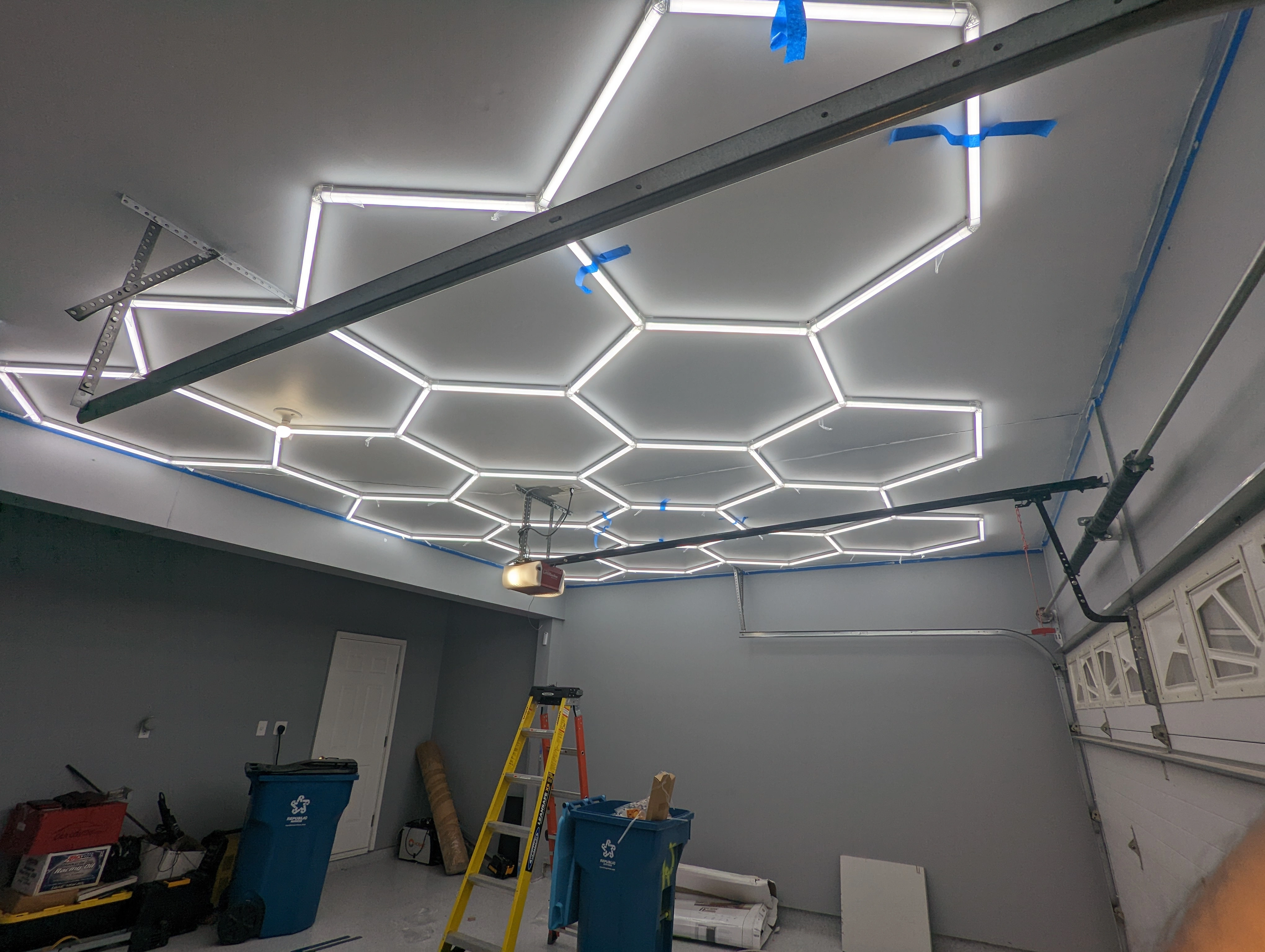 Garage Hexagon LED Light