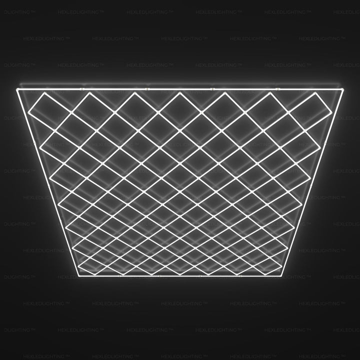 Diamond Grid with Border LED Garage Lighting (19.7’ x 19.7’ / 6m x 6m) for Garage – HEXLEDLIGHTING – Pic 1