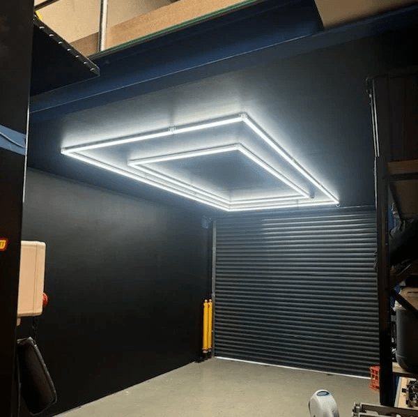 Linear Frame LED Garage Lighting – 2 Frame (15.7’ x 7.9’ / 4.8m x 2.4m) for Garage – HEXLEDLIGHTING – Pic 2