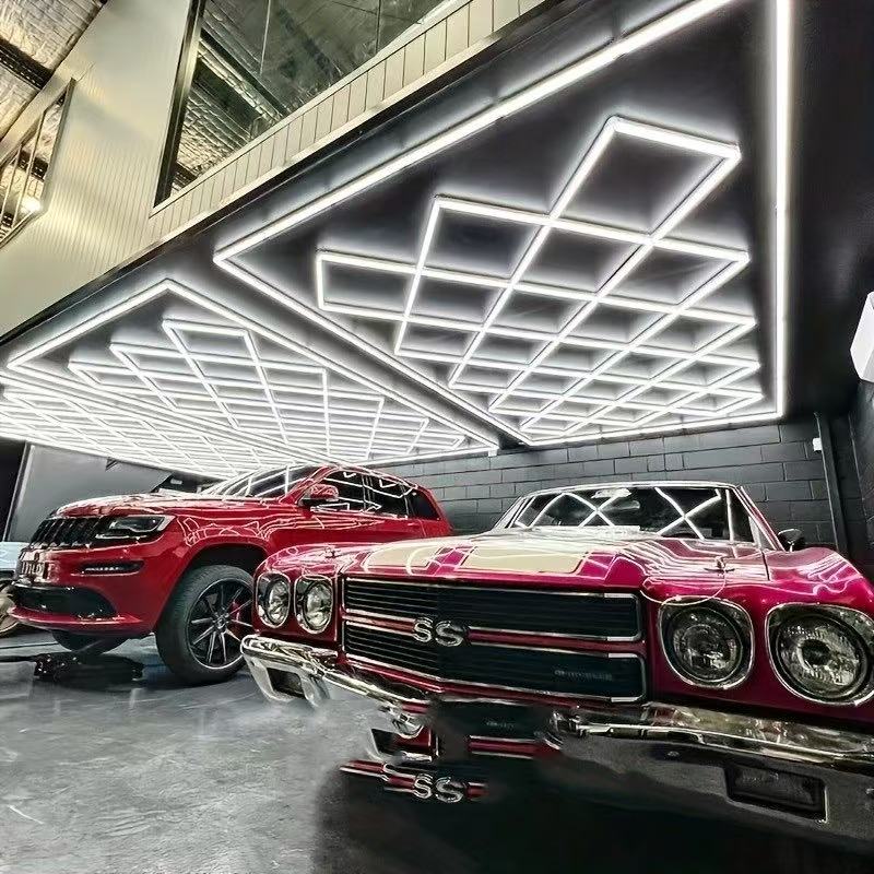 HEXLEDLighting Diamond grid led garage lighting