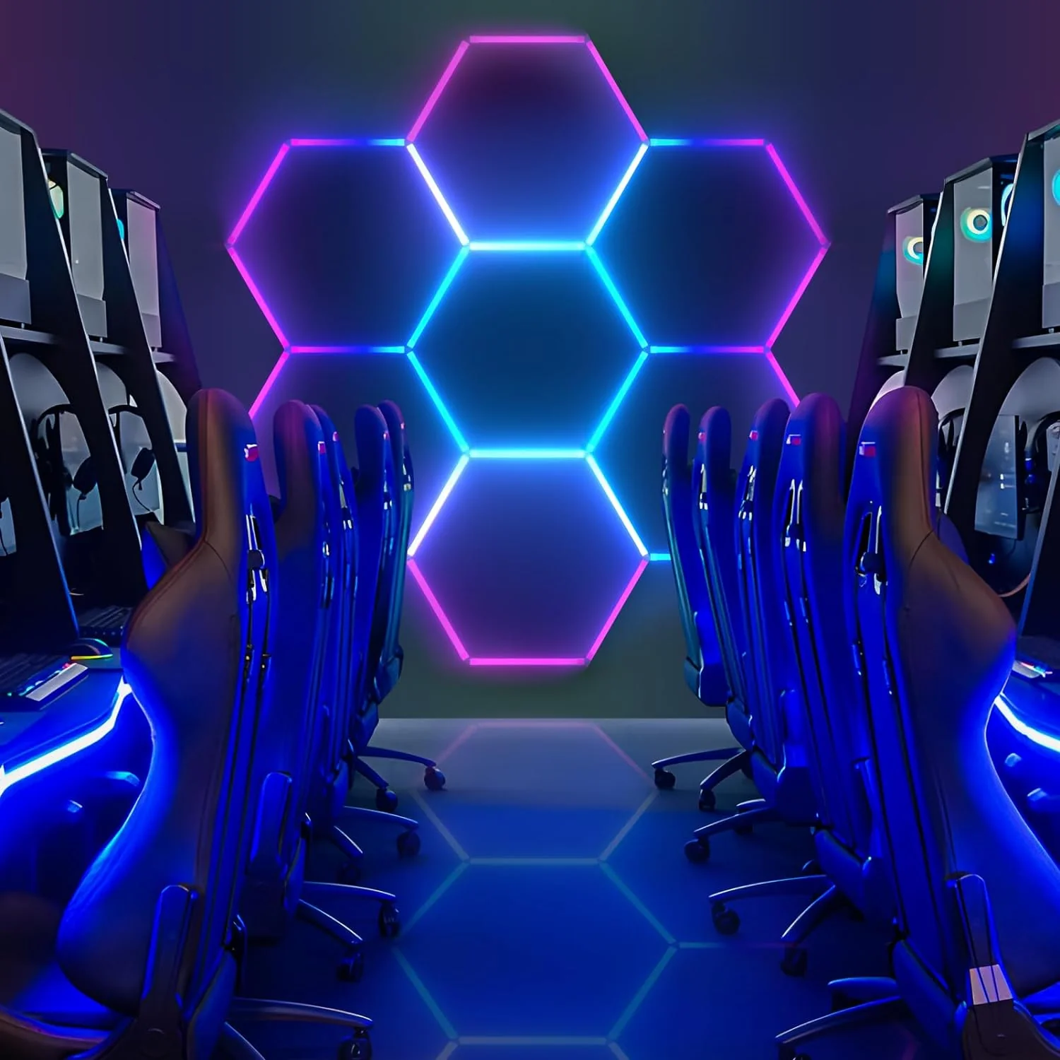 HEXLED Lighting Hexagon Rgb Lights for game room