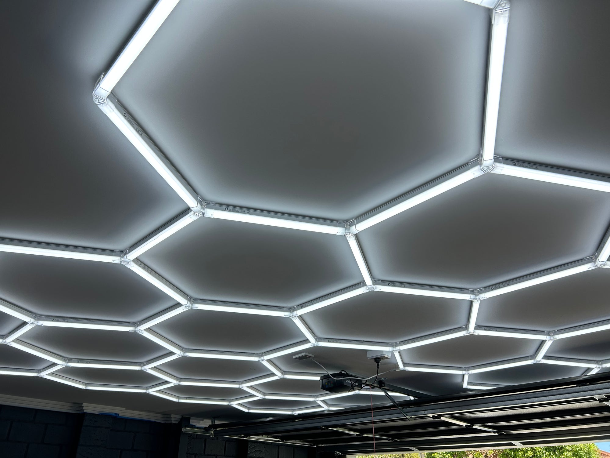 HEXLED Lighting transform garage lighting bay hexagon led lights