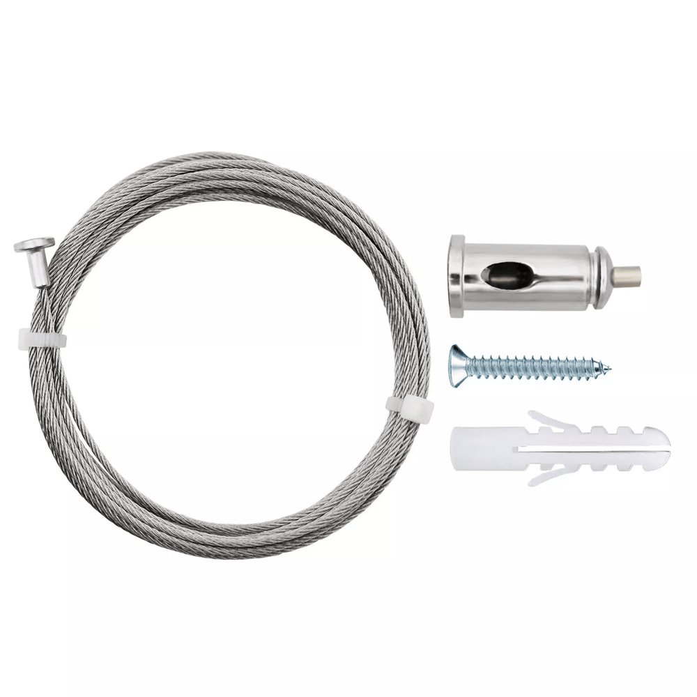 Ceiling Suspension Wire Kit for Hexagon Lights – Adjustable 1 m / 3 m Steel Cables for Garage HEXLEDLIGHTING Pic 2