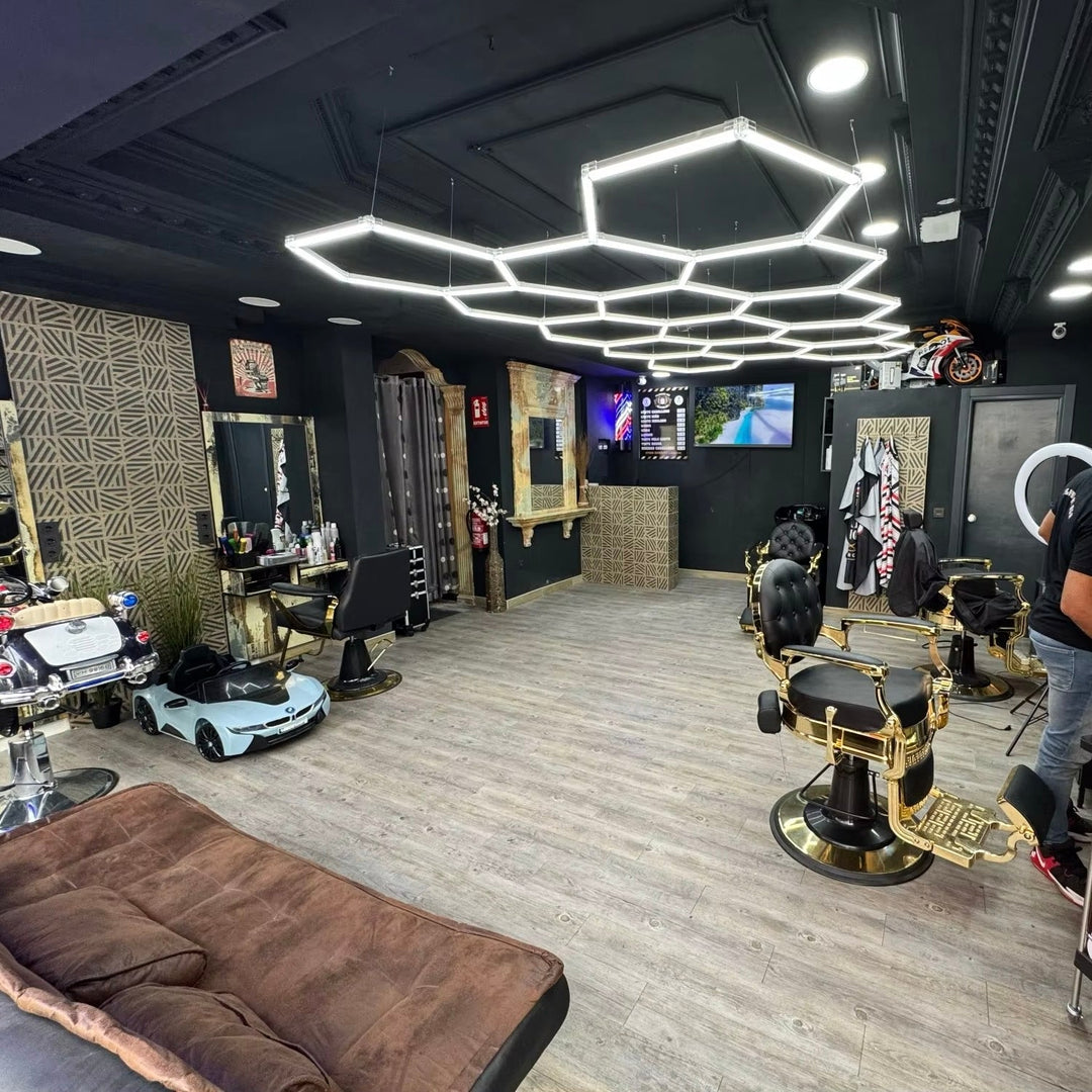 Dimmable Hexagon Lights – 14 Grid LED Garage Lighting (13.1' × 7.9' / 4 m × 2.4 m) for Garages – HEXLEDLIGHTING – Pic 5