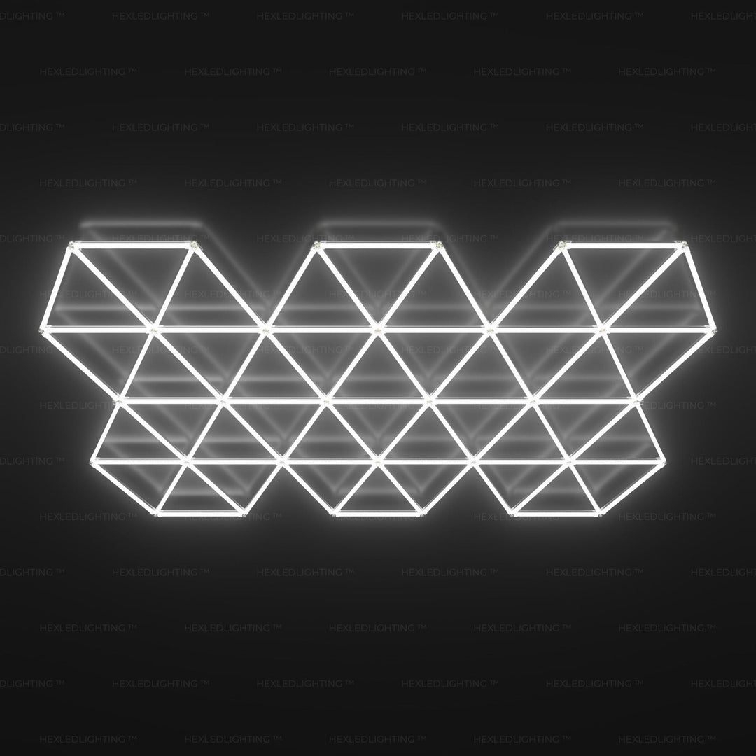 Hex Core LED Garage Lighting (15.85’ x 9.25’ / 4.8m x 2.8m) for Garages or shops – HEXLEDLIGHTING – Pic 1