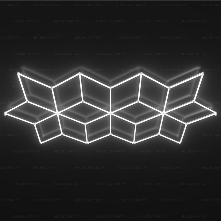 Radiant Star LED Ceiling Light (18.3’ x 8’ / 5.6m x 2.4m) for Garages or shops – HEXLEDLIGHTING – Pic 1