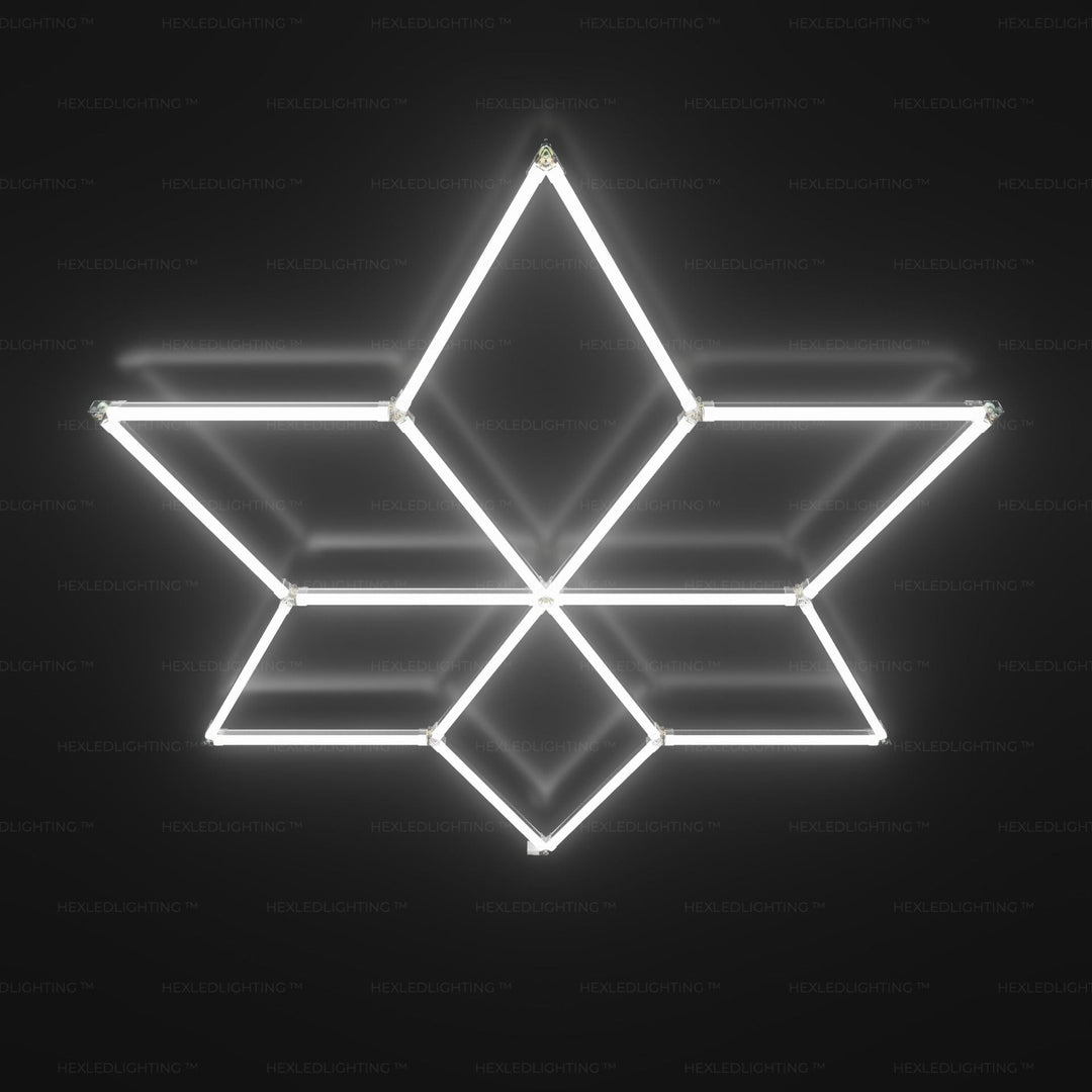 Titan Star LED Ceiling Light (9.2’ x 7.9’ / 2.8m x 2.4m) for Garages or shops – HEXLEDLIGHTING – Pic 1