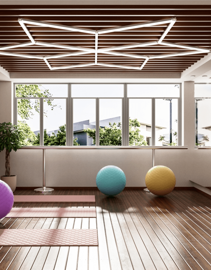 Titan Star LED Ceiling Light (9.2’ x 7.9’ / 2.8m x 2.4m) for Garages or shops – HEXLEDLIGHTING – Pic 2