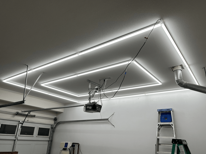 Linear Frame LED Garage Lighting – 2 Frame (15.7’ x 7.9’ / 4.8m x 2.4m) for Garage – HEXLEDLIGHTING – Pic 3