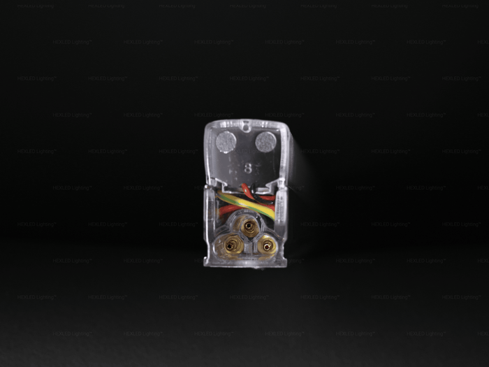 HEXLED 3-pin grounded connector with dedicated earth wire for hexagon lights