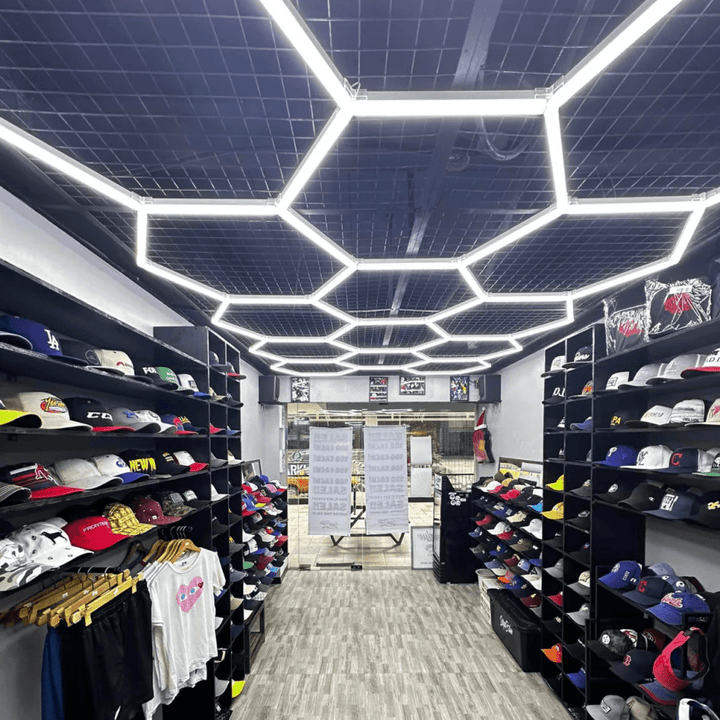 Dimmable Hexagon Lights – 14 Grid LED Garage Lighting (13.1' × 7.9' / 4 m × 2.4 m) for Garages – HEXLEDLIGHTING – Pic 13