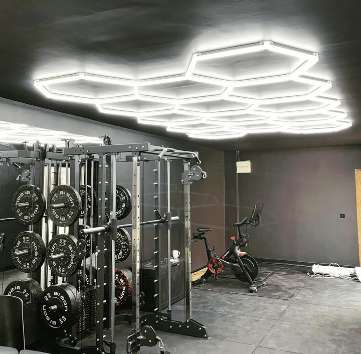 Dimmable Hexagon Lights – 14 Grid LED Garage Lighting (13.1' × 7.9' / 4 m × 2.4 m) for Garages – HEXLEDLIGHTING – Pic 9