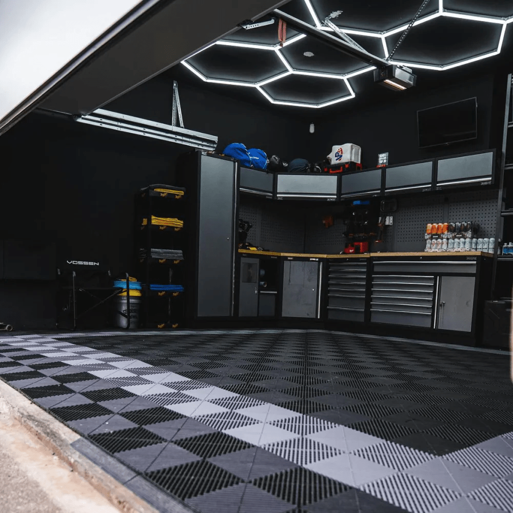 Dimmable Hexagon Lights – 5 Grid LED Garage Lighting (7.9' × 5.3' / 2.4 m × 1.6 m) for Garages – HEXLEDLIGHTING – Pic 8