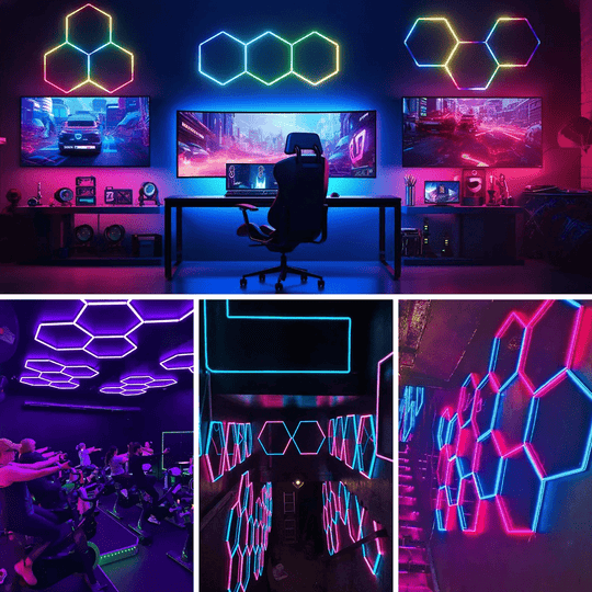 RGB Hexagon Lights – Colorful LED Lighting Kits