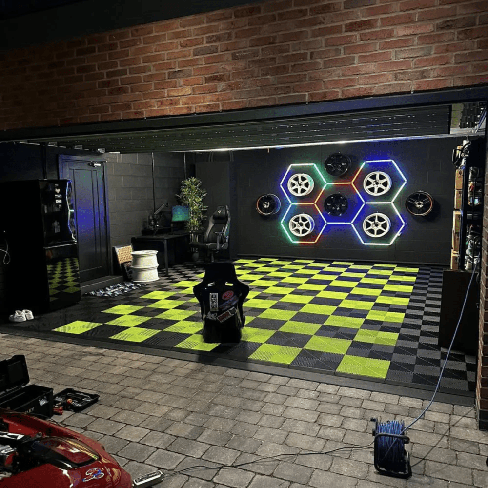 Hexagon RGB Lights - 5 - Grid Bar Lights (8 ft × 5.6 ft / 2.4 m × 1.7 m) for Garages or shops – HEXLEDLIGHTING – Pic 5