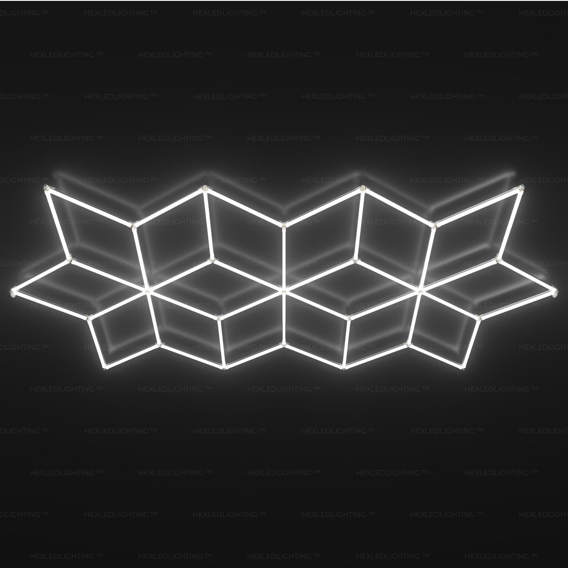 LED Ceiling Light – Radiant Star Design (18.3’ x 8’ / 5.6m x 2.4m)
